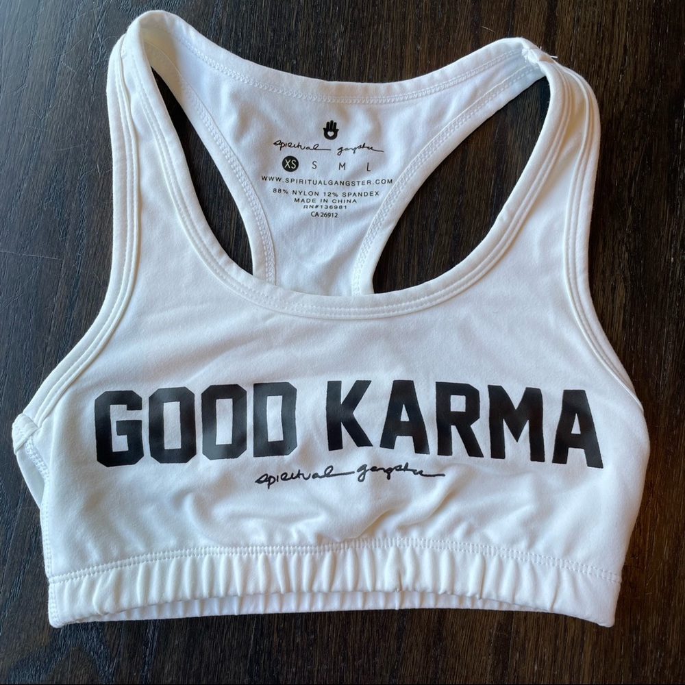 Spiritual Gangster Good Karma Sports Bra